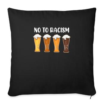 Non à Raissismus Beer Wheat Beer Bavaria - Housse de coussin décorative 45 x 45 cm - noir - Devant