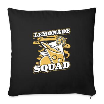 Lemon juice sodas - Sofa pillowcase 17,3'' x 17,3'' (45 x 45 cm) - black - Front