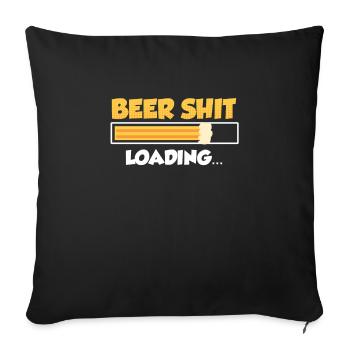 Chargement bierschiss - Housse de coussin décorative 45 x 45 cm - noir - Devant