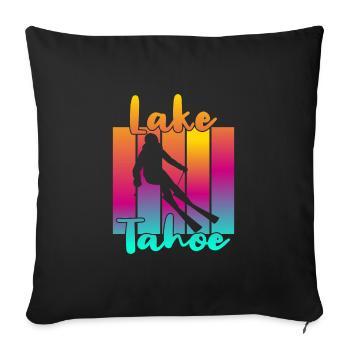 Lac Tahoe - Housse de coussin décorative 45 x 45 cm - noir - Devant