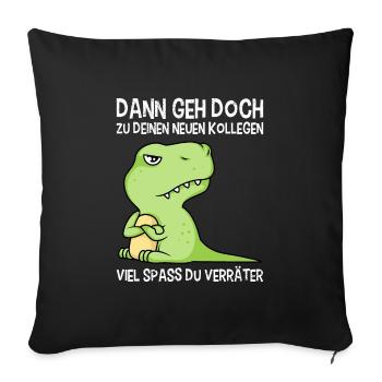 Jobwechsel Abschied Kollege Abteilungswechsel - Sofakissenbezug 45 x 45 cm - Schwarz - Vorne