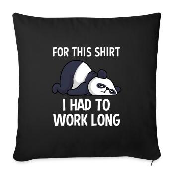De nombreuses années de travail collègue pour dire au revoir - Housse de coussin décorative 45 x 45 cm - noir - Devant