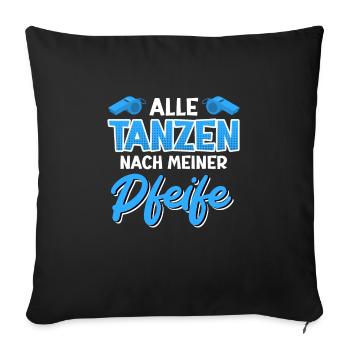 Shiri dit que tout le monde danse sur mon air - Housse de coussin décorative 45 x 45 cm - noir - Devant
