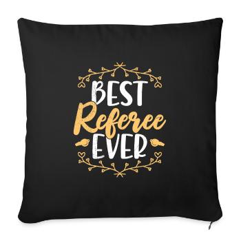 Meilleur juge - Housse de coussin décorative 45 x 45 cm - noir - Devant