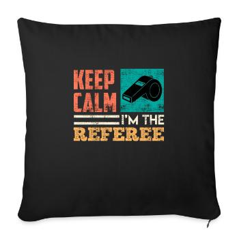 Je suis l’arbitre - Housse de coussin décorative 45 x 45 cm - noir - Devant