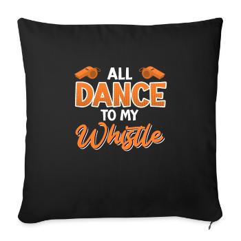 Shiri dit que tout le monde danse sur mon air - Housse de coussin décorative 45 x 45 cm - noir - Devant