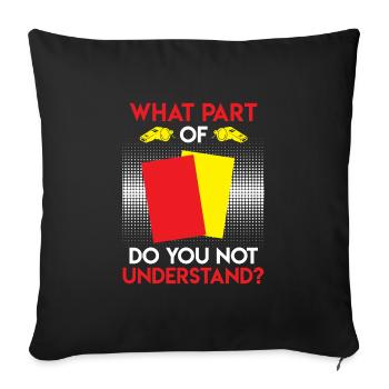 Shiri disant quelle partie vous ne comprenez pas - Housse de coussin décorative 45 x 45 cm - noir - Devant