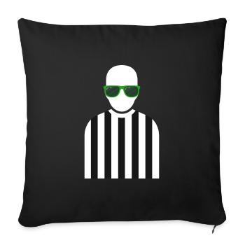 Referee Outfit - Sofa pillowcase 17,3'' x 17,3'' (45 x 45 cm) - black - Front