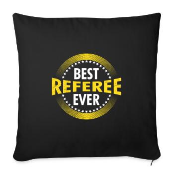 Meilleur arbitre de tous les temps Shiri - Housse de coussin décorative 45 x 45 cm - noir - Devant