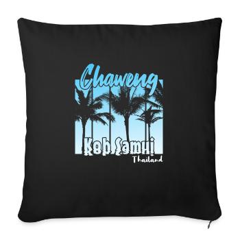 Chaweng Koh Samui Thaïlande - Housse de coussin décorative 45 x 45 cm - noir - Devant