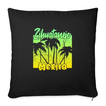 Zihuatanejo Mexico - Sofakissenbezug 45 x 45 cm - Schwarz - Vorne