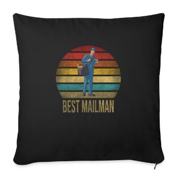 Mailman Delivery Mail You've Been Served - Sofakissenbezug 45 x 45 cm - Schwarz - Vorne