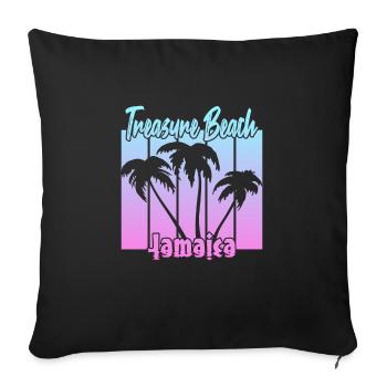 Treasure Beach Jamaica - Sofakissenbezug 45 x 45 cm - Schwarz - Vorne