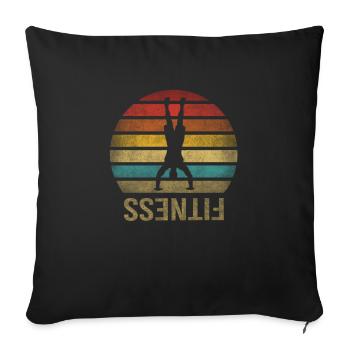 Handstand Fitness Gymnast Sports Parkour - Sofa pillowcase 17,3'' x 17,3'' (45 x 45 cm) - black - Front
