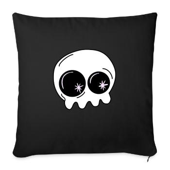 Little ghost Halloween - Sofa pillowcase 17,3'' x 17,3'' (45 x 45 cm) - black - Front