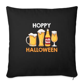 Bier Halloween Party - Sofakissenbezug 45 x 45 cm - Schwarz - Vorne
