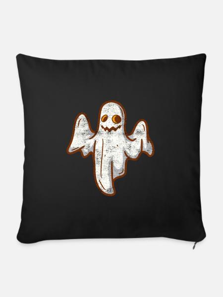 Geisterstunde Geist Halloween - Sofakissenbezug 45 x 45 cm - Schwarz