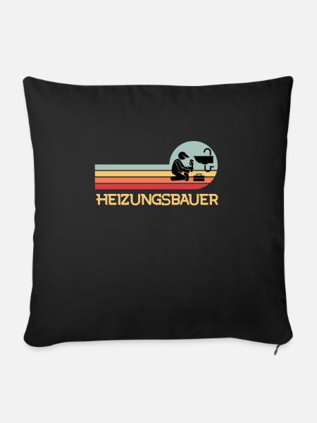 Heizungsbauer Klempner Spengler - Sofakissenbezug 45 x 45 cm - Schwarz