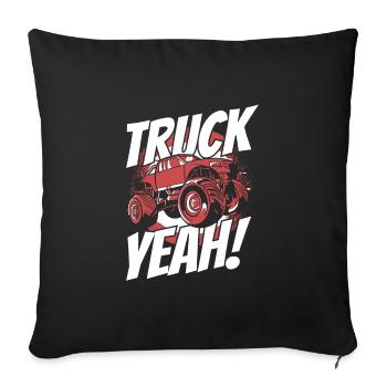 Monster Truck Auto Trucks - Sofa pillowcase 17,3'' x 17,3'' (45 x 45 cm) - black - Front