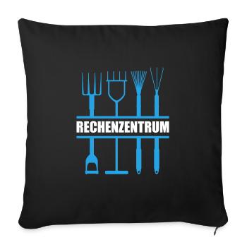 Rechenzentrum - Sofakissenbezug 45 x 45 cm - Schwarz - Vorne