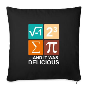 I ate some pie - Sofakissenbezug 45 x 45 cm - Schwarz - Vorne