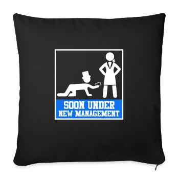 Ehemann Bräutigam Junggesellenabschied - Sofakissenbezug 45 x 45 cm - Schwarz - Vorne