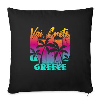Vai Crete Greece - Sofakissenbezug 45 x 45 cm - Schwarz - Vorne