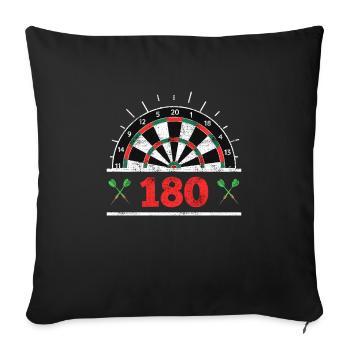 Fléchettes 180 fléchettes 180 en fléchettes - Housse de coussin décorative 45 x 45 cm - noir - Devant