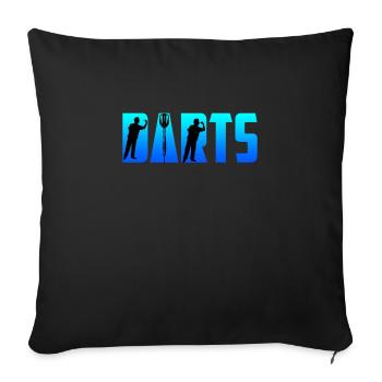 Fléchettes Fléchettes Flèches Fléchettes Accessoires Fléchettes Fléchettes - Housse de coussin décorative 45 x 45 cm - noir - Devant