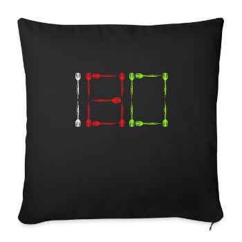 Fléchettes 180 Fléchettes 180 en Fléchettes - Housse de coussin décorative 45 x 45 cm - noir - Devant