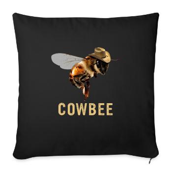 Honey bee Beekeeper Bees Bees Bee - Sofa pillowcase 17,3'' x 17,3'' (45 x 45 cm) - black - Front