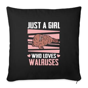 Morse Morse Animal Océan - Housse de coussin décorative 45 x 45 cm - noir - Devant