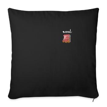 Beach chair Mood Holiday Northern Lights Moin Baltic Sea - Sofa pillowcase 17,3'' x 17,3'' (45 x 45 cm) - black - Front