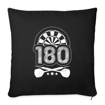 Fléchettes 180 Fléchettes Darts Vol 180 Dart - Housse de coussin décorative 45 x 45 cm - noir - Devant