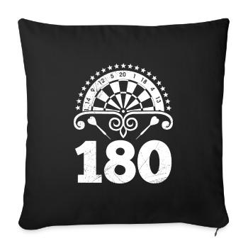 Fléchettes 180 Fléchettes Fléchettes Flèche 180 Fléchettes - Housse de coussin décorative 45 x 45 cm - noir - Devant