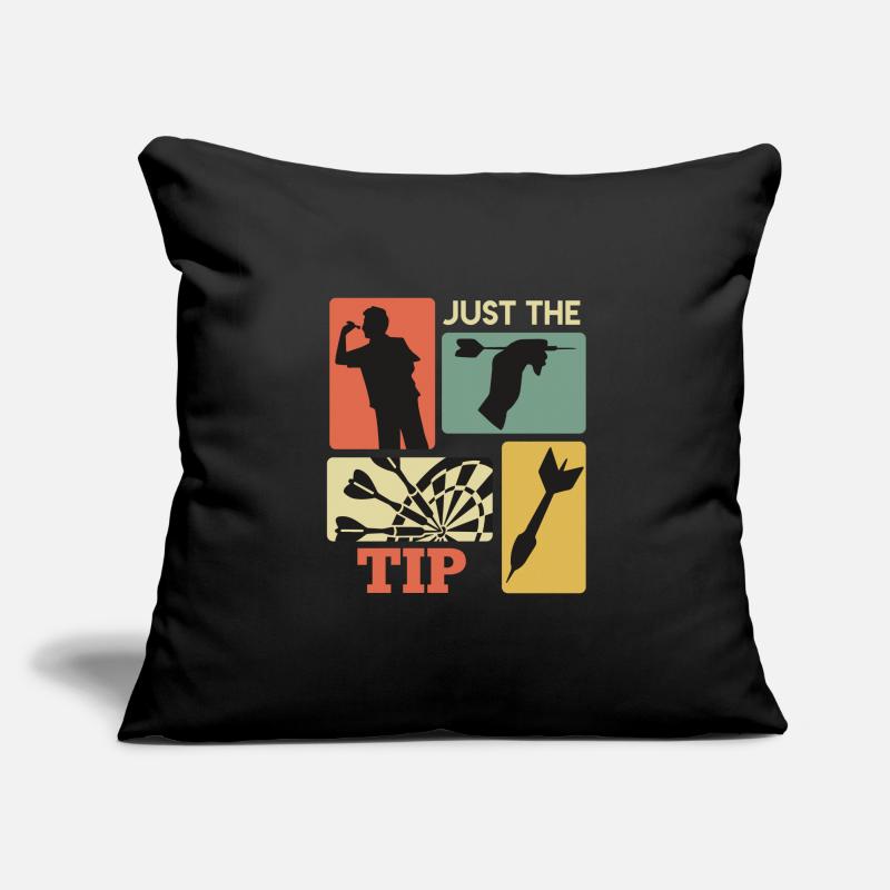 Pointe de fléchettes Juste la pointe Fléchettes Vols de fléchettes Housse de coussin décorative 45 x 45 cm