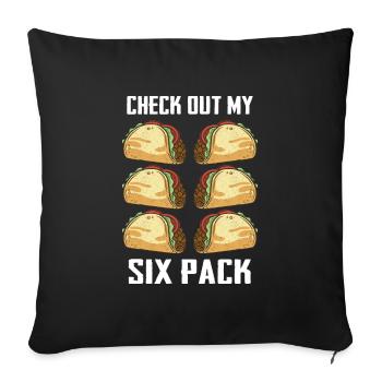 Taco Tacos Mexican Food Mexico - Sofa pillowcase 17,3'' x 17,3'' (45 x 45 cm) - black - Front