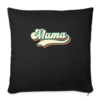 Maman - la meilleure mère du monde - Housse de coussin décorative 45 x 45 cm - noir - Devant