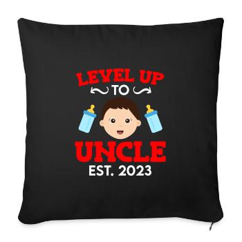 Niveau jusqu’à Oncle 2023 Oncle 2023 - Housse de coussin décorative 45 x 45 cm - noir - Devant