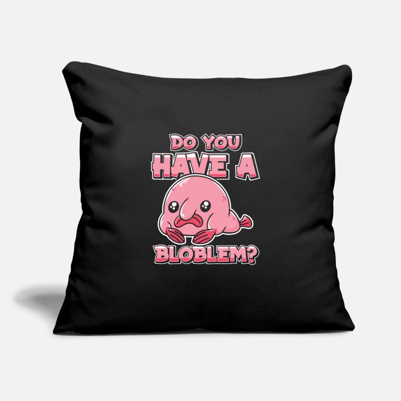 Blobfish Fish Funny Blob Blobby Blobfish Sofa pillowcase 17,3'' x 17,3'' (45 x 45 cm)