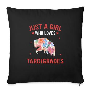 Tardigrade - Housse de coussin décorative 45 x 45 cm - noir - Devant