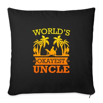 L’oncle le plus correct du monde - Housse de coussin décorative 45 x 45 cm - noir - Devant