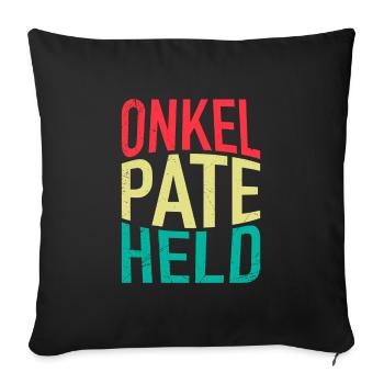 Vintage Onkel Pate Mythos Legende bester Onkel - Sofakissenbezug 45 x 45 cm - Schwarz - Vorne