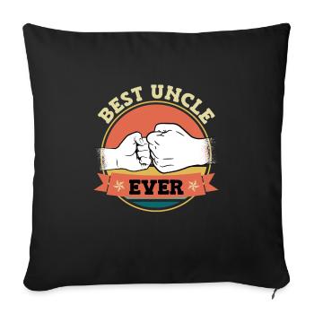 Best Uncle Ever - Sofa pillowcase 17,3'' x 17,3'' (45 x 45 cm) - black - Front