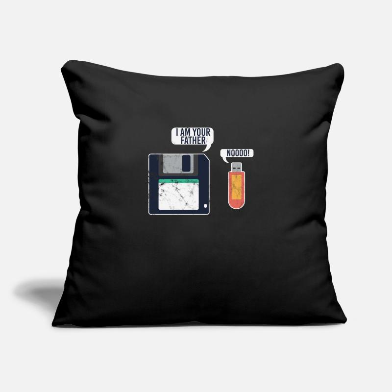 USB Stick und Diskette Programmierer Sofakissenbezug 45 x 45 cm