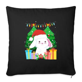 Arbre de Noël mignon Haase - Housse de coussin décorative 45 x 45 cm - noir - Devant