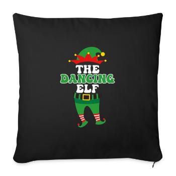 Danse Elfe Danseuse Couple Danse Fille - Housse de coussin décorative 45 x 45 cm - noir - Devant