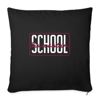 School accompaniment School counselling School companions - Sofa pillowcase 17,3'' x 17,3'' (45 x 45 cm) - black - Front
