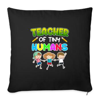 My profession is kindergarten teacher kindergarten - Sofa pillowcase 17,3'' x 17,3'' (45 x 45 cm) - black - Front