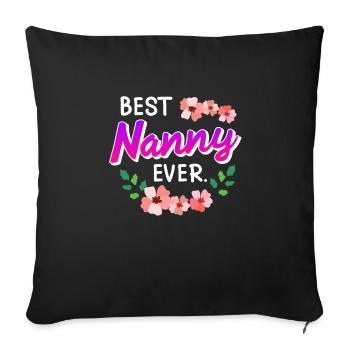 La meilleure assistante maternelle au monde Assistante maternelle - Housse de coussin décorative 45 x 45 cm - noir - Devant